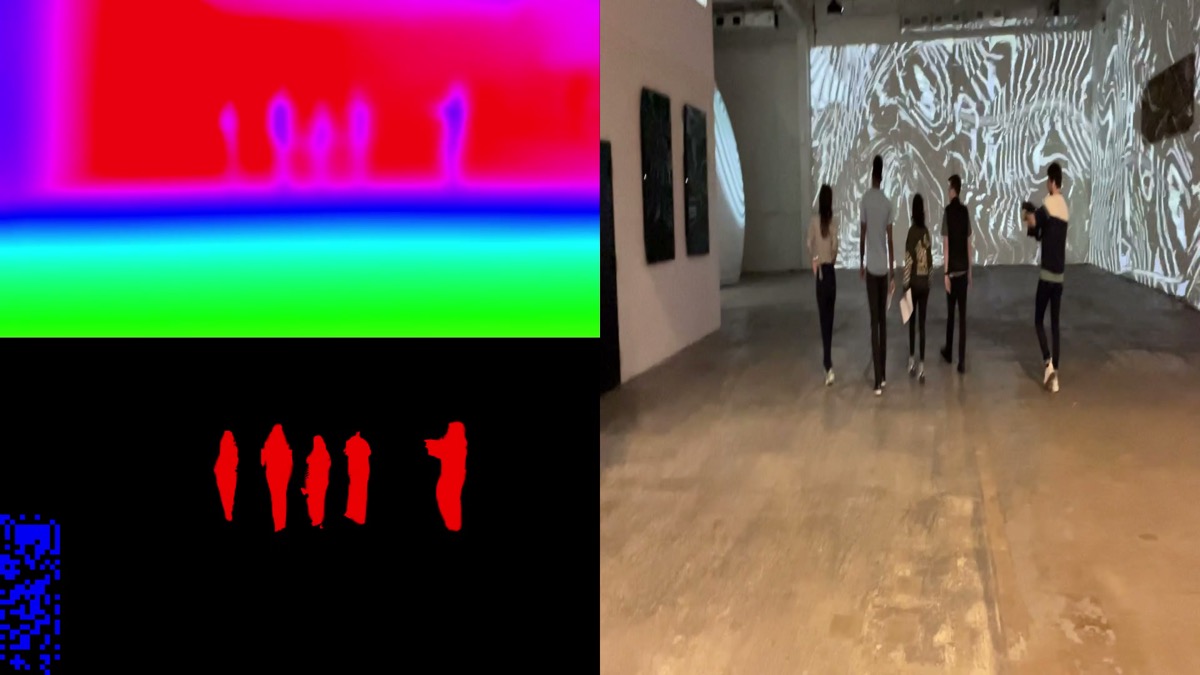 Depth-to-VFX pipeline in gallery installation